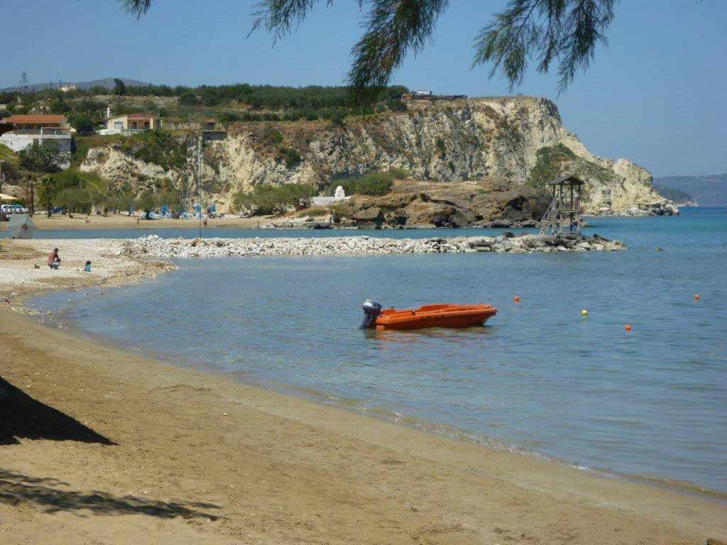 Almirida Beach in the spring 2